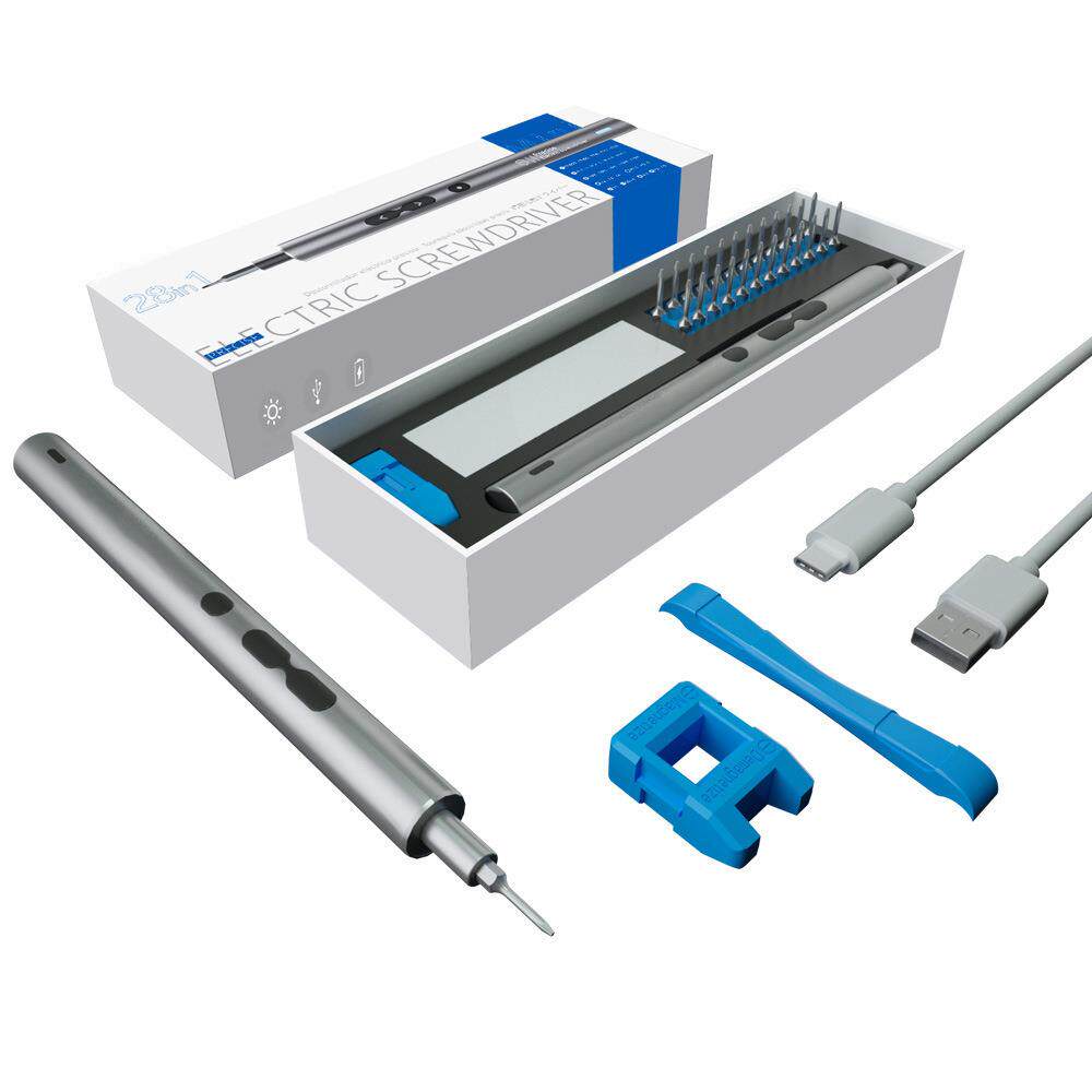 直销新款五金工具充电起子28合1微型电动螺丝刀套装