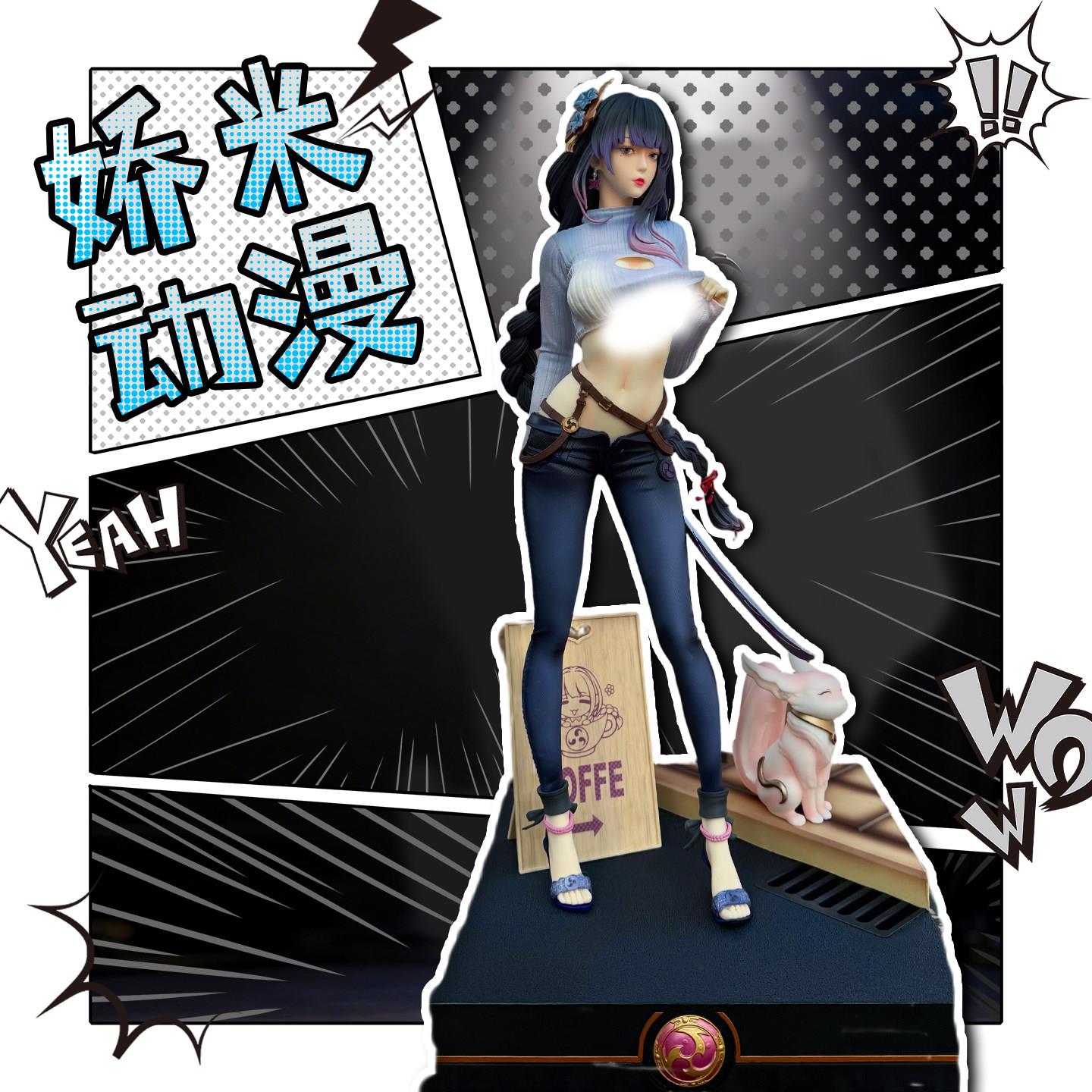 【全款】FA雷电将军 常服pvc1/4手办模型美少女GK摆件游戏周边女