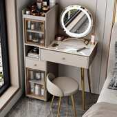 梳妆台卧室简约现代可伸缩小户型轻奢2025新款 主卧斗柜一体化妆桌