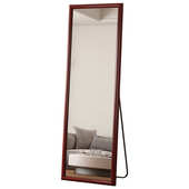 实木落地镜家用卧室全身镜客厅壁挂中古风大镜子服装 店试衣镜批发
