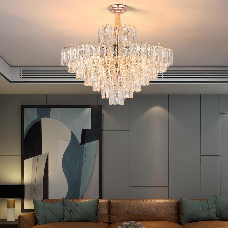 客厅高档奢华轻奢风水晶吊灯后现代简约创意个性大气卧室餐厅灯具
