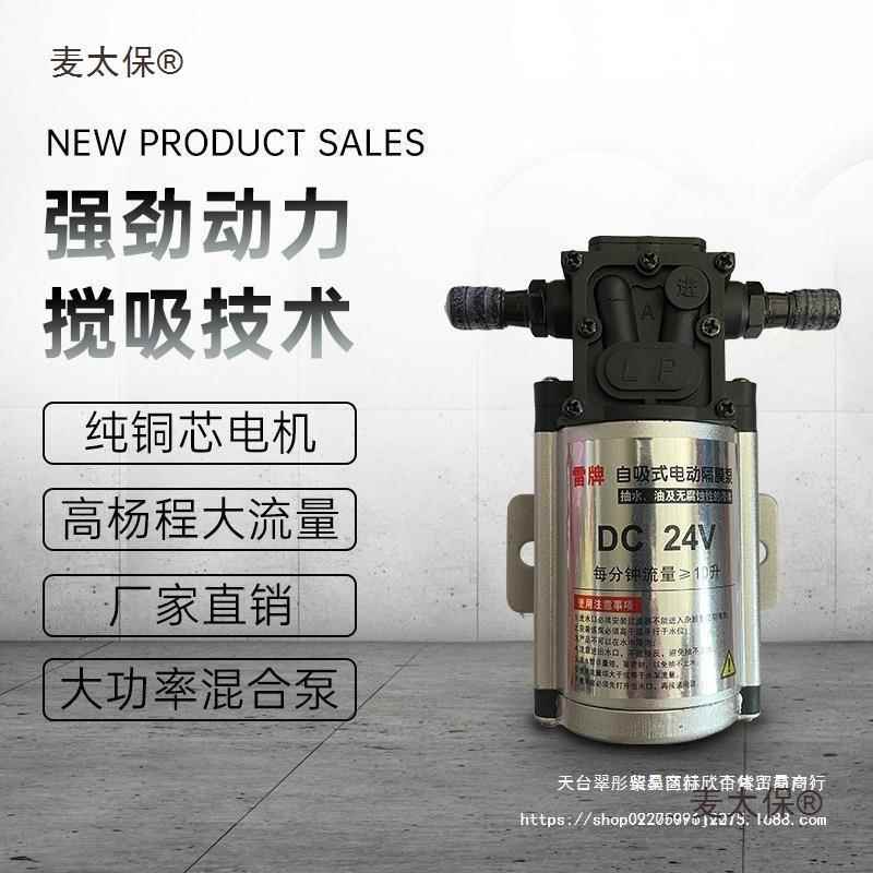 汽车1淋水器大20功率水泵洗车泵2v24水v太混合油泵改装新版雷泵麦