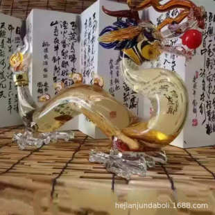 厂家供应 龙行工艺酒瓶 十二生肖动物酒瓶 动物造型瓶 龙型酒瓶