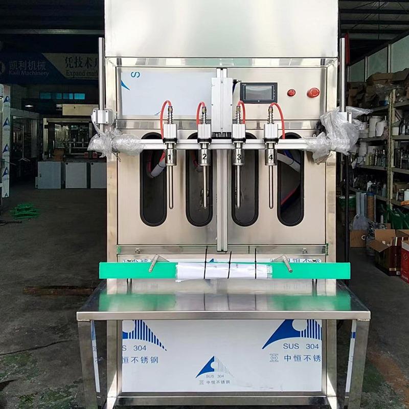 半自动5L液体灌装机 2.5l玻璃水防冻液 2L白酒灌装机 灌装机