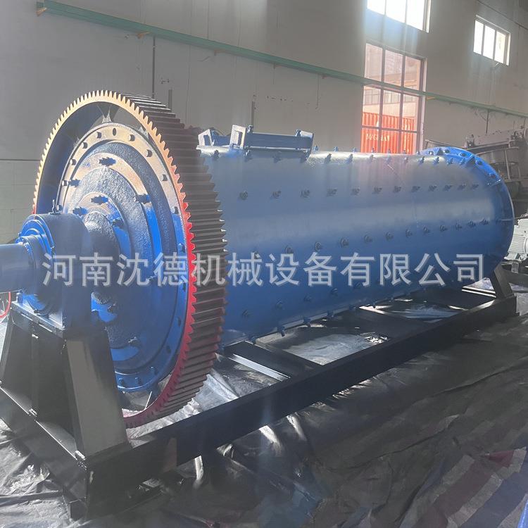 小矿型石铝大灰滚筒球磨机山湿式连续进出料细磨机MNN矿细磨研磨