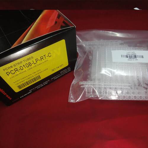 爱思进Axygen0.1mlPCR8联排管，定量管盖套装PCR-0108-LP-RT-C