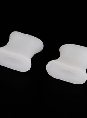 脚趾白色保护套弹力分离器男女式夹脚外翻五趾硅胶矫正器分趾器定