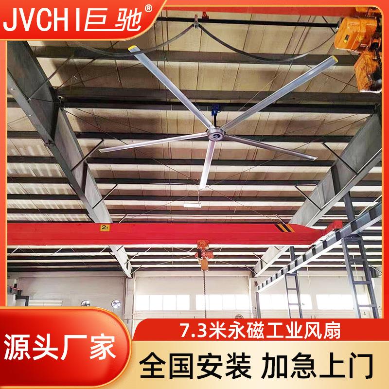 大型工业吊扇大功率厂房仓库车间篮球馆风扇大风力节能永磁大吊扇