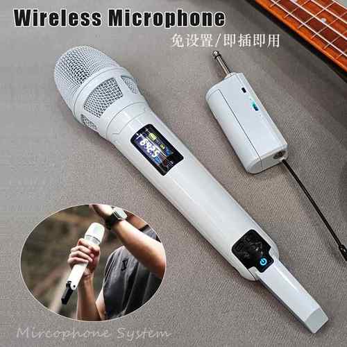 定制款kk205麦克风明星同款家用K歌声卡户外音响skm9000无线话筒