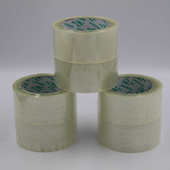 现货封箱胶纸厂家批发快递打包黄色胶纸封口胶纸大卷封箱透明胶纸