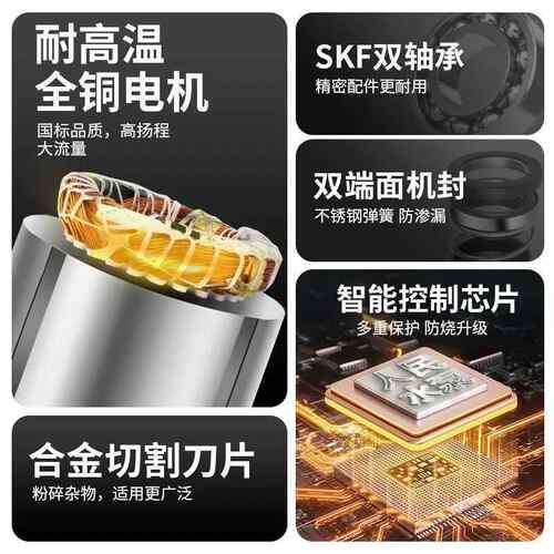 人民切0割式污水泵上海22V抽粪浆化粪池排OKT污泥抽水三相38水0V