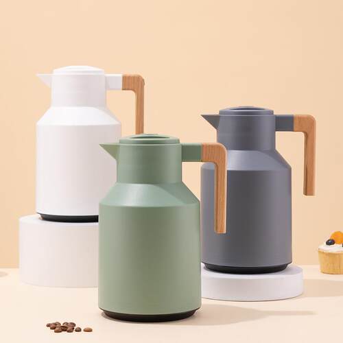 Large Capacity Nordic Style Thermal Water Bottle, 1L Coffee
