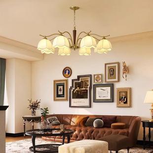 美式 卧室吊灯书房衣帽间餐厅灯中古客厅灯 复古客厅主灯卧室灯法式