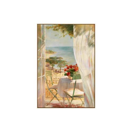 春暖花开现代简约风景客厅装饰画海边走廊客厅挂画北欧书房挂画