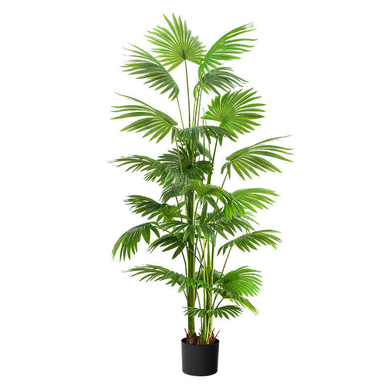 绿植假植物造景轻奢大型室内盆栽装饰摆件蒲葵花摆
