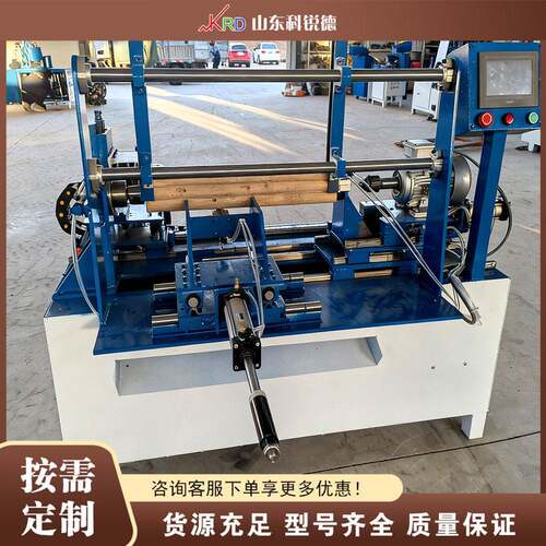 木工圆棒开孔机 Round Bar Hole Driller 工艺木棒通孔加工机
