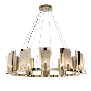 天然云石客厅吊灯简约卧室个性 餐厅家居样板间别墅大气灯具