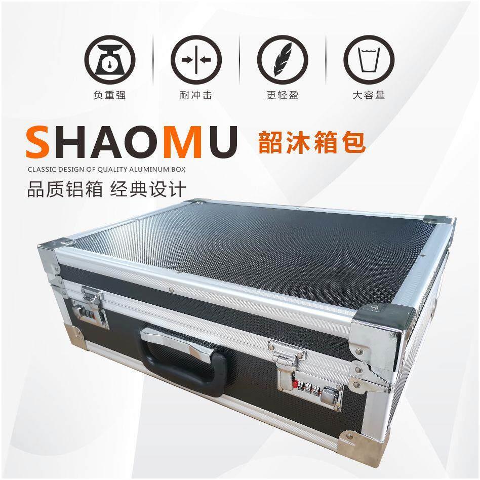 黑色铝合金五金工具箱手提式密码箱子仪器设备箱大小号带锁定做箱