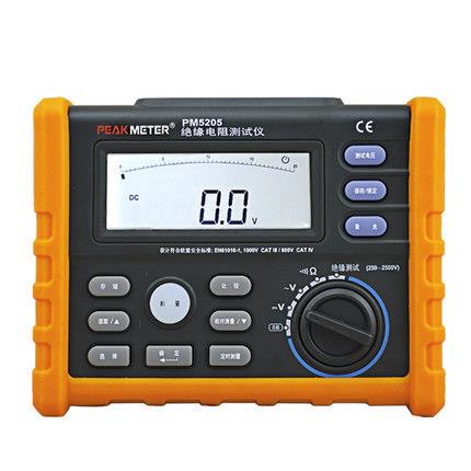 MS5205数字式绝缘电阻测试仪MS5203兆欧表摇表1000V/2500V