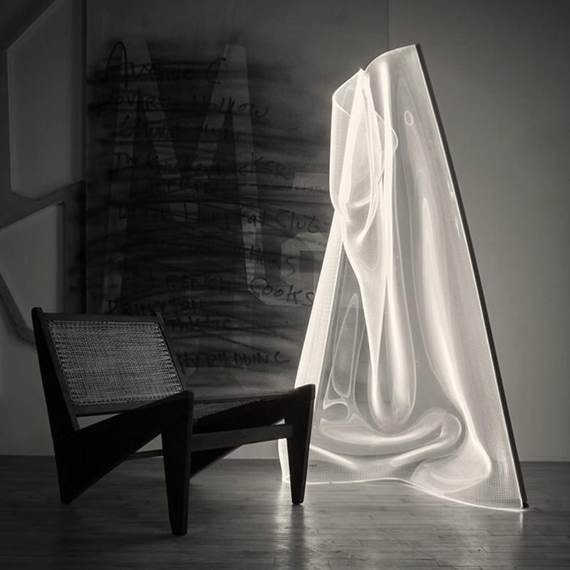 后现代设计师网红ins艺术氛围灯后现代设计感led导光沙发旁落地灯