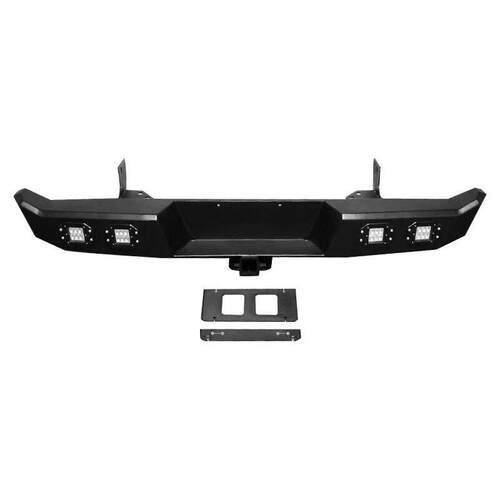 适用TOYOTAFJ79RearBUMPERLC79皮卡后杠RA款防撞杠带拖车口