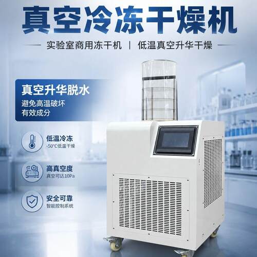 真空冷冻干燥机果蔬肉类海鲜食品速冻冻干机实验室家用小型冻干机