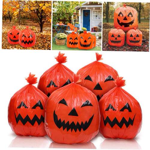 Halloween Outdoor Decorations For Home Pumpkin Plastic Garba