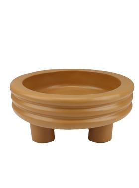 北欧创意树脂条纹花器摆件样板房电视柜卧室书房客厅桌面软装饰品