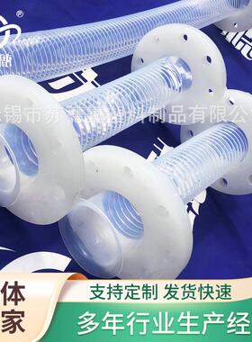 pfa波纹管 84×81 透明带平头中间波纹 PTFE/PFA透明管