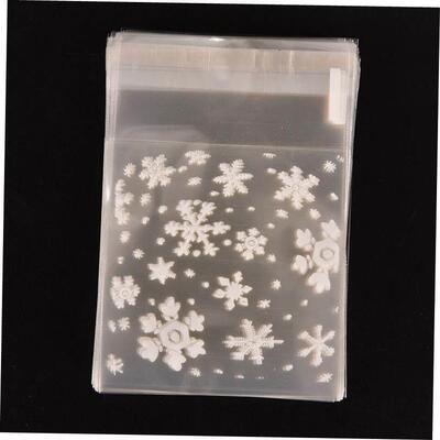 100PCS Christmas Candies Plastic Cookie food Bag(糖果袋)