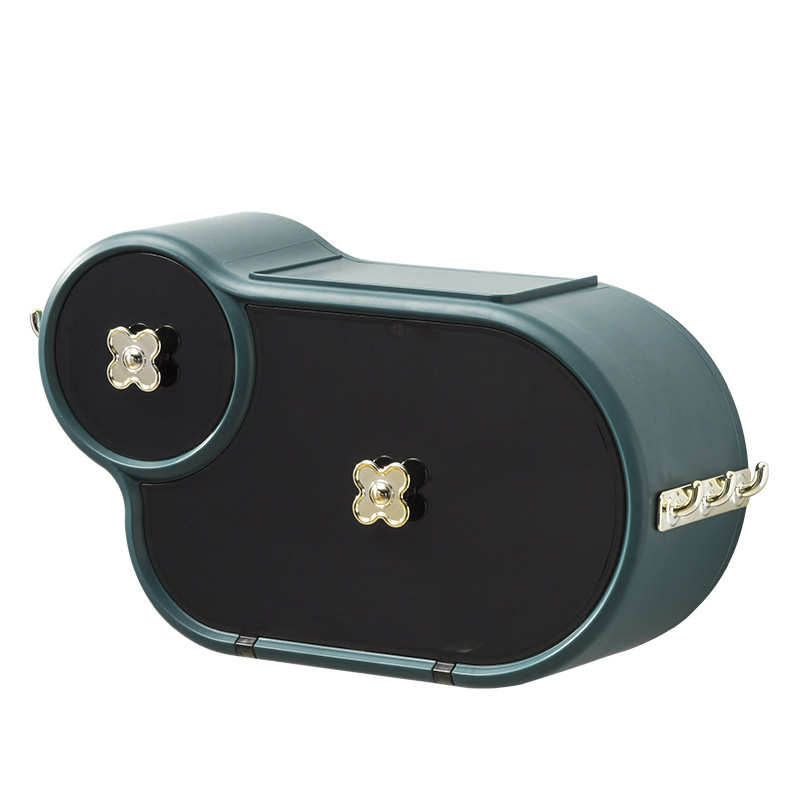 壁挂式洗脸巾收纳盒挂墙 卫生间防水免打孔厕所抽纸盒厕纸置物架