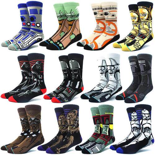 Star Wars Movie Stockings Master Yoda R2-D2 Cosplay Socks