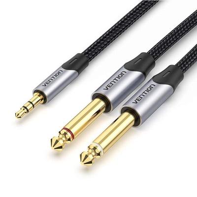 威迅3.5转双6.5音频线一分二音响专用6.5转3.5接头连接调音台转换