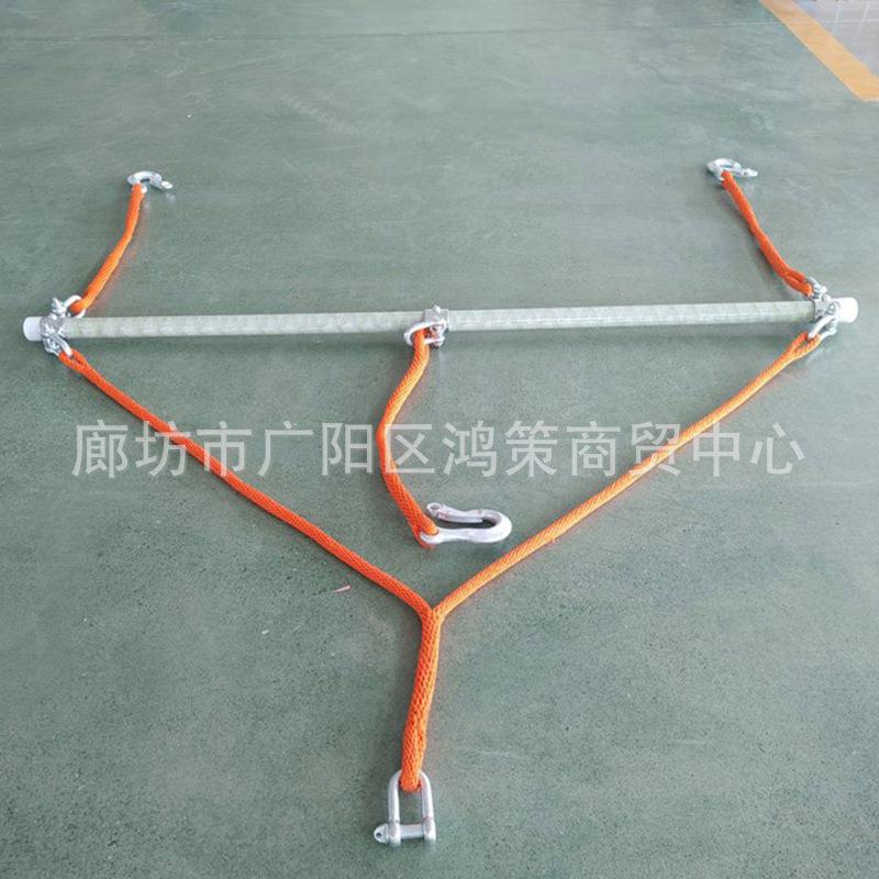 10KV带电作业斗臂车绝缘电缆提线器ZF010318三角吊架三相导线吊杆