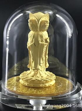 三面观音汽车摆件绒沙金工艺三亚海上观音像开业庆典会销保险礼品