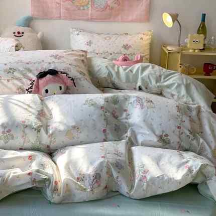 四件套纯棉棉2tb-77028025年新款上用品床床单被套3全生4夏天宿舍