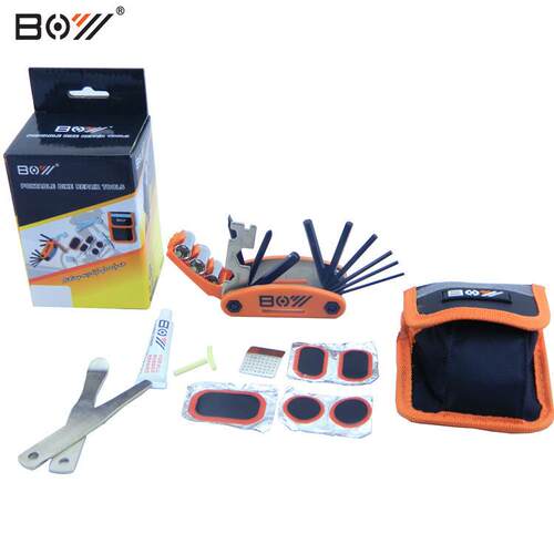 BOY自行车修理工具包补胎工具套装山地车维修工具8090AB
