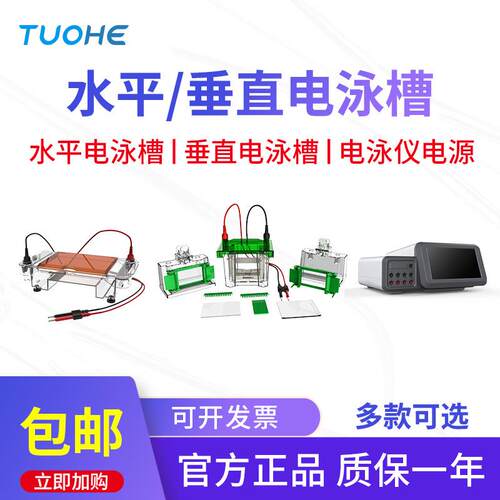 DYCP-1水平电泳槽 DYY-1通用电泳仪电源迷你垂直电泳仪玻璃