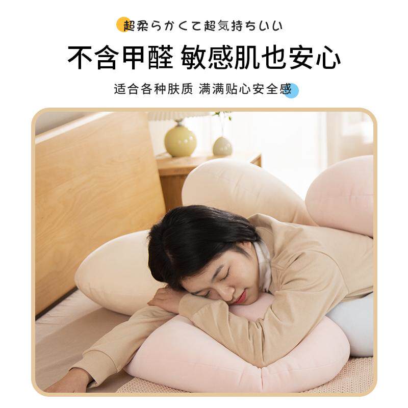 抱枕日式太鼓靠枕床头办公室沙发靠垫午休枕腰枕宿舍软床上靠背垫