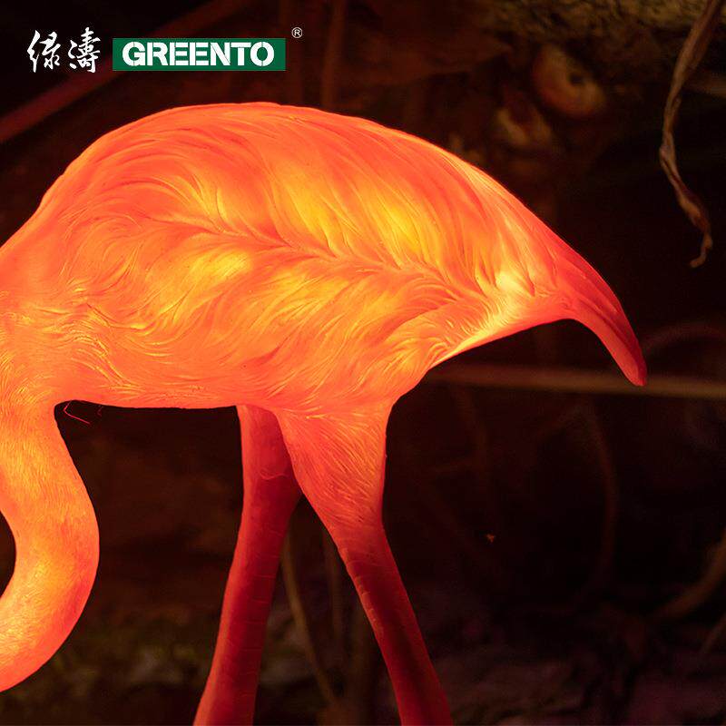 艺术造型园林灯 可发光 树脂火烈鸟灯公园非标造型灯具厂家