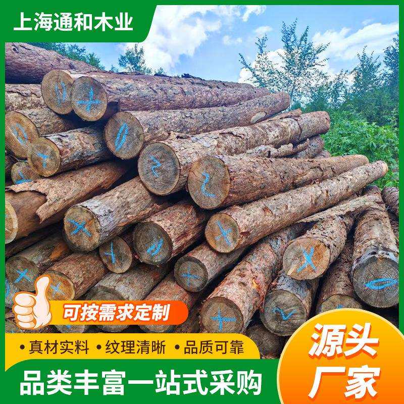 带皮山木桩河岸护坡松木打桩木土建地基加固木桩园林生态围栏木桩