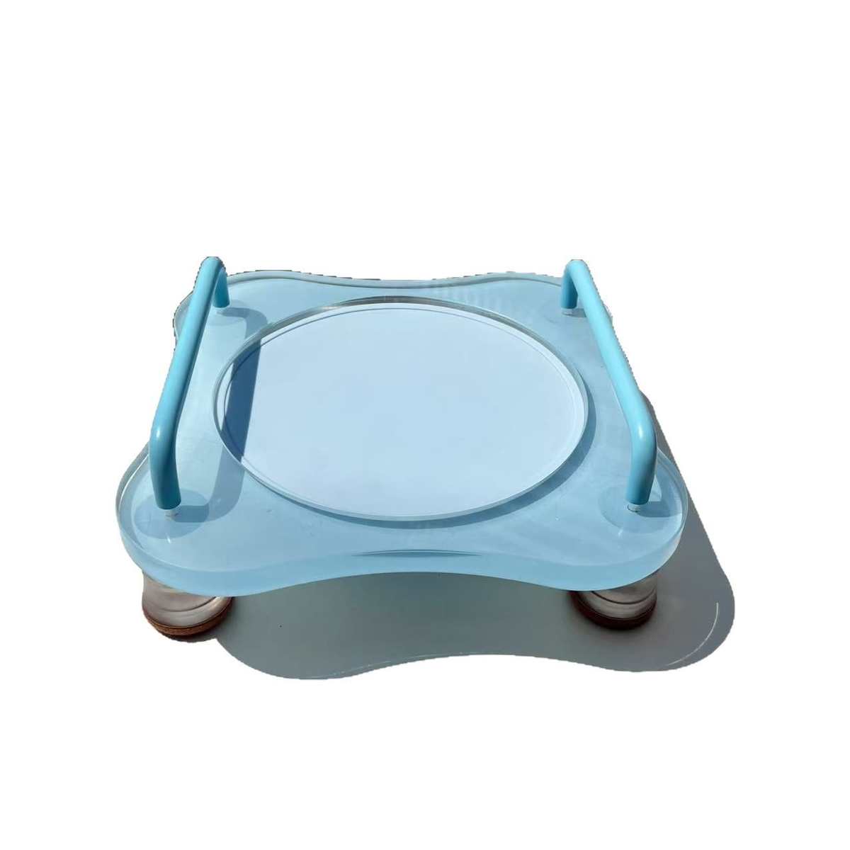 亚克力宠物碗架陶瓷猫咪水粮碗防打翻狗盆狗碗高脚猫食盆