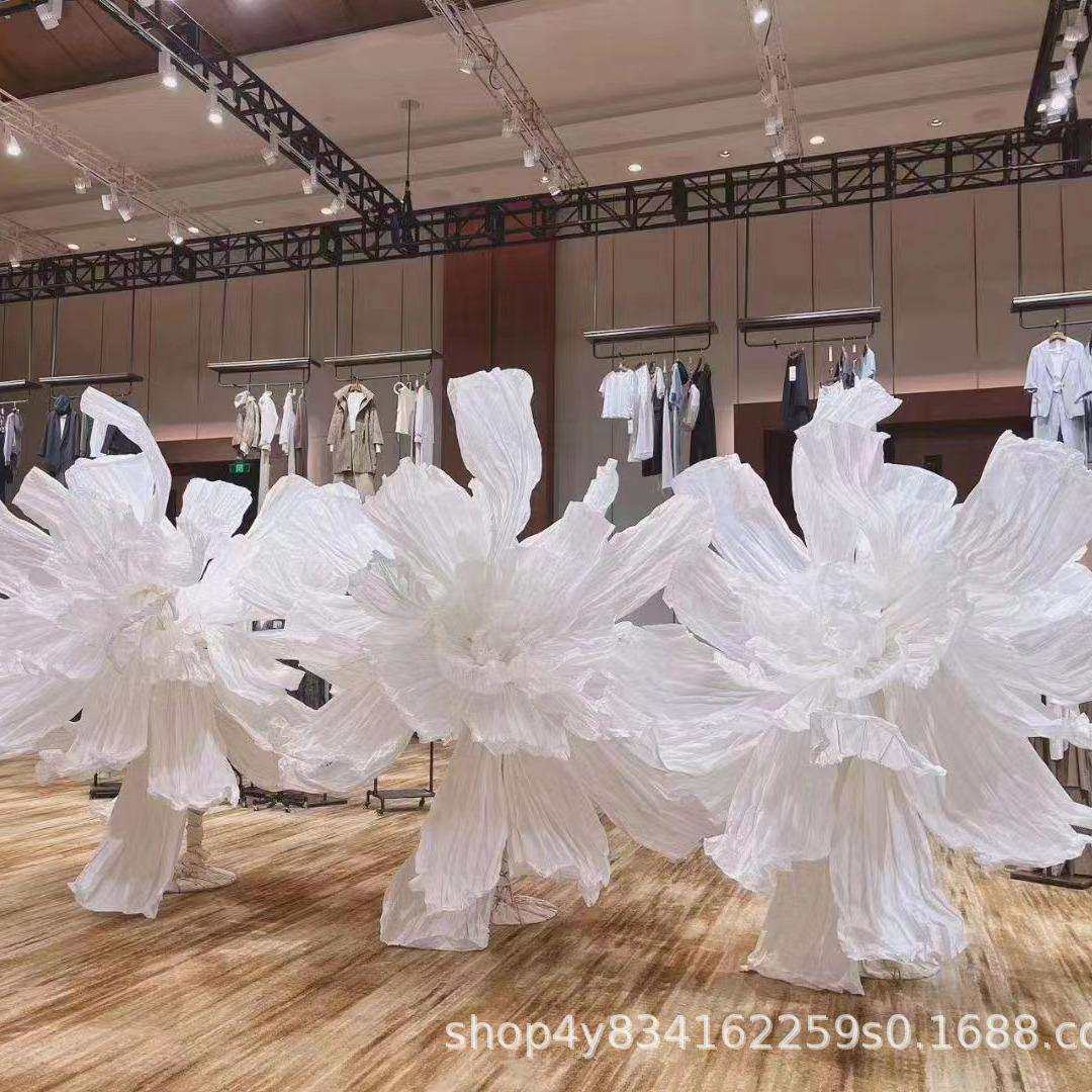巨型褶皱美塑纸花橱窗舞台背景布置装饰商场美陈大型立体纸艺花,农用物资,其他肥料,淘宝优惠券,粉丝福利购,淘宝优惠卷