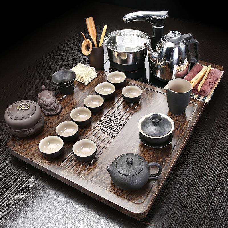 小型茶具套装客厅家用全自动一体茶台烧水壶整套茶盘组合中式功夫