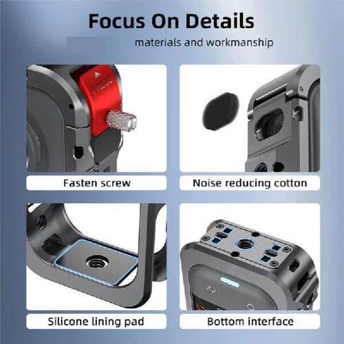 ABZW Silicone Lens Cover Mirror Storage Bag And Metal