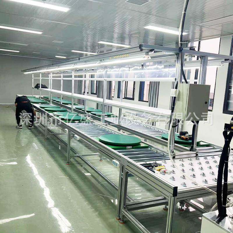 中山供车载冰箱倍速链生产线家用便携式储能电源铝合金PVC组装线