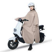 防暴雨女雨衣带袖 全身电动瓶摩托车加厚单人骑行雨披加长男学生
