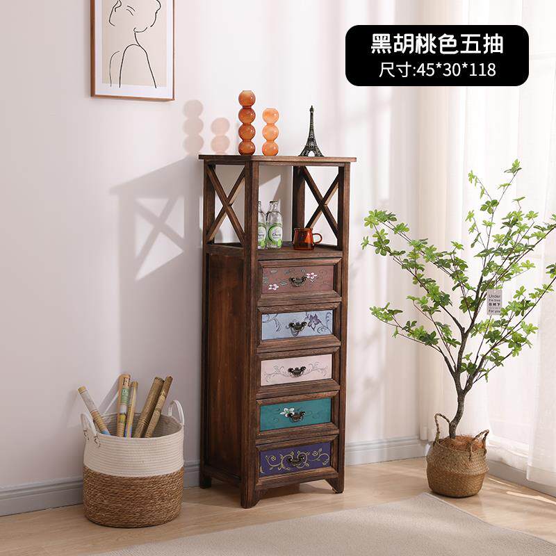 OD59夹缝小斗柜厨房冰箱30cm客厅浴室窄柜卫生间抽屉式彩色收纳柜