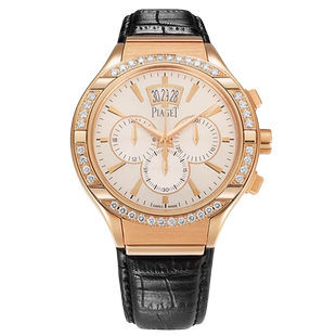 [9.8新]伯爵PIAGET POLO 18K玫瑰金/镶钻自动机械手表男G0A38038