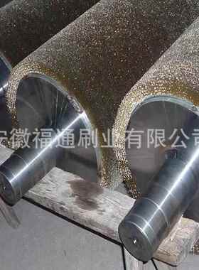 清洗机械洁抛钢丝毛刷辊清打磨除锈毛ZRF丝刷辊工业清洗光钢刷辊